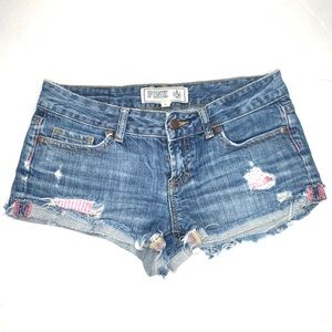 Pink Victoria’s Secret | Distressed Jean Shorts